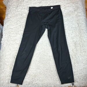 REI Base Layer Pants Medium Mens Black Underpants Warming Leggings